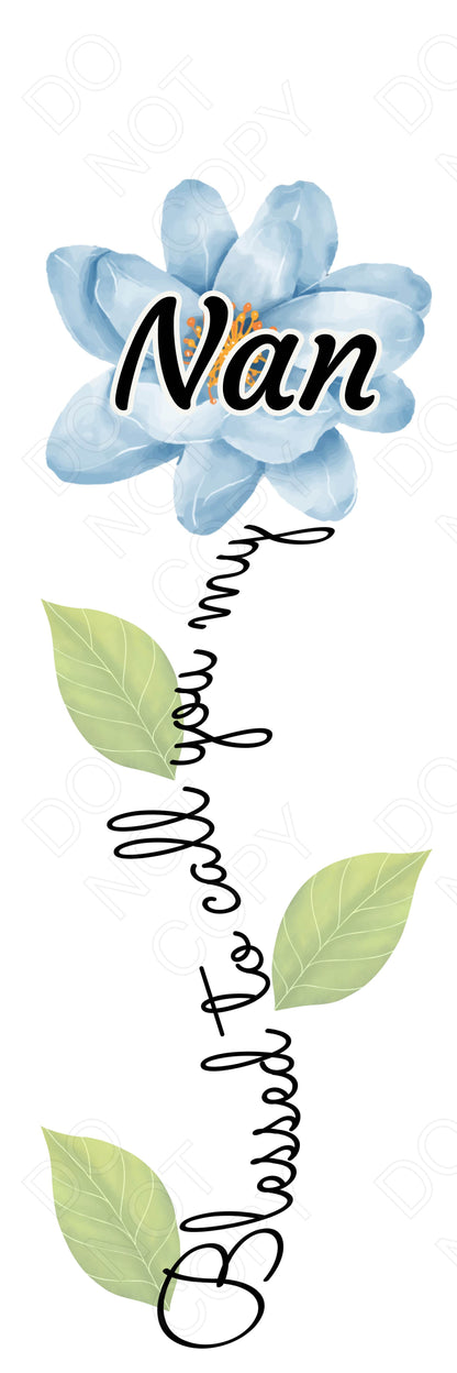 Digital Download - Mixed Blessed Flower Designs (Each colour and Name) - Set of 45