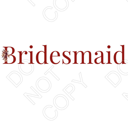 DTF Transfer - Bride Party Style 1