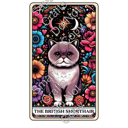 UV-DTF Transfer - Cat Tarot Cards - Two Sizes Available