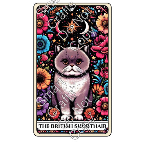 UV-DTF Transfer - Cat Tarot Cards - Two Sizes Available