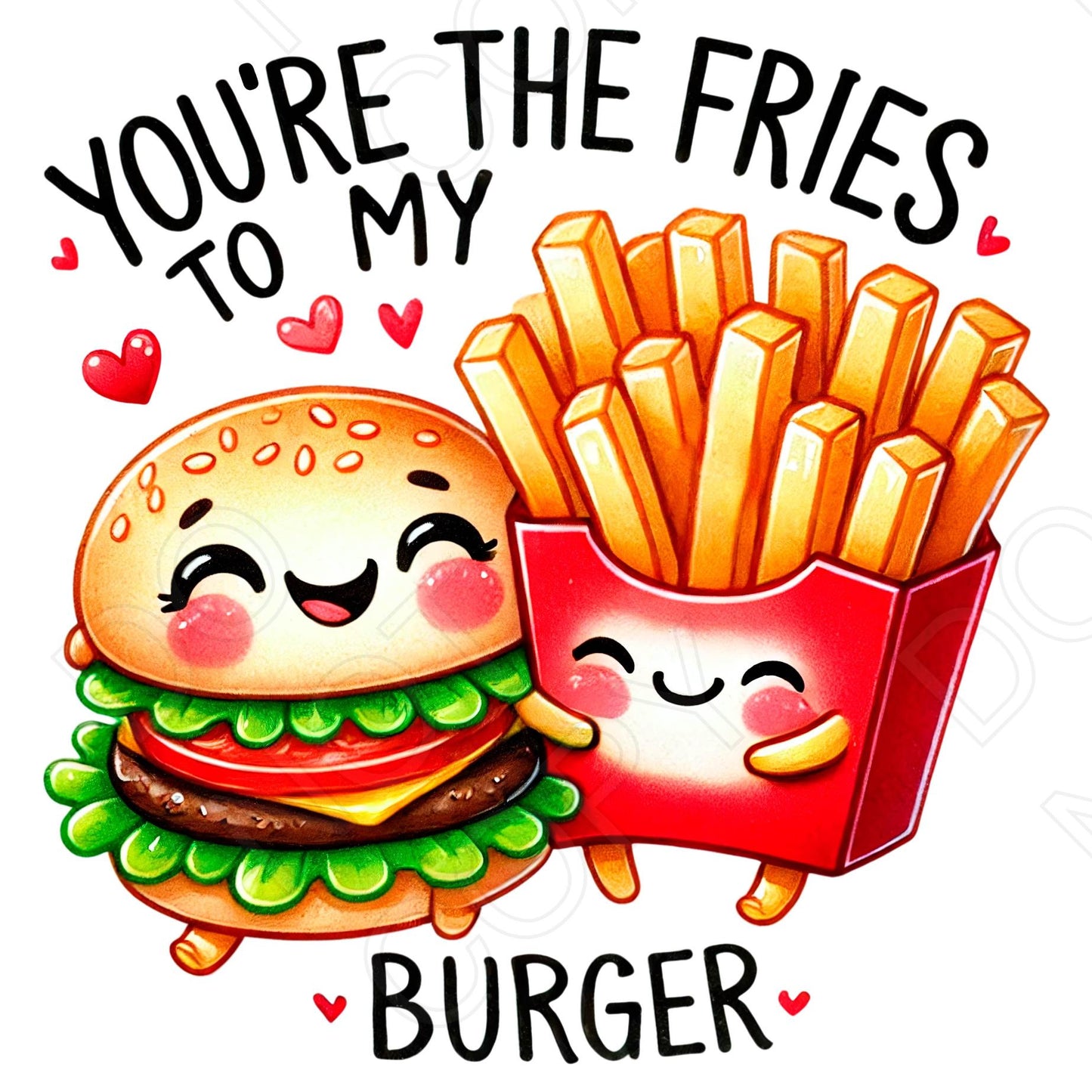 UVDTF Transfer - Valentines Cute Duo Designs