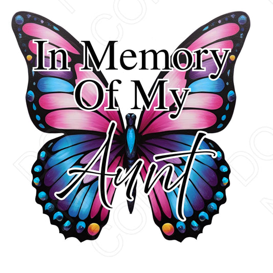 UV-DTF Transfer for Solar Garden Light - In Memory (Butterfly Female)