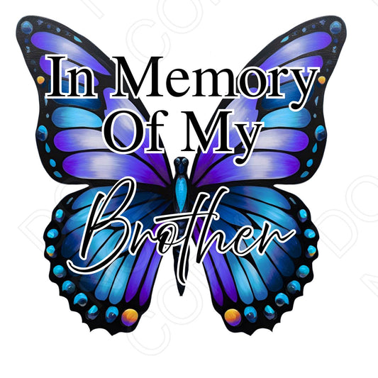 UV-DTF Transfer for Solar Garden Light - In Memory (Butterfly Male)