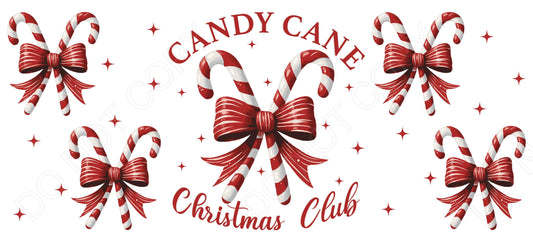 UV-DTF Cup Wrap - Candy Cane Christmas Club