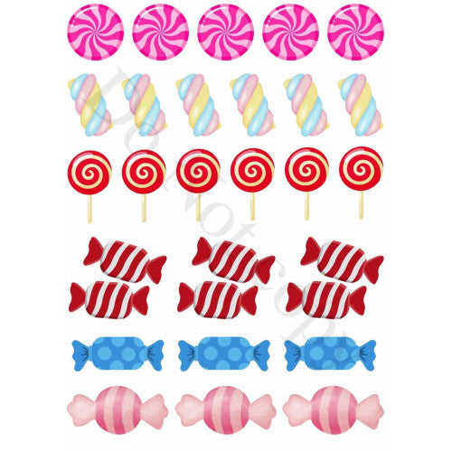 Style 48 - Mixed Candy Sheet of Mix and Match UV-DTF Designs