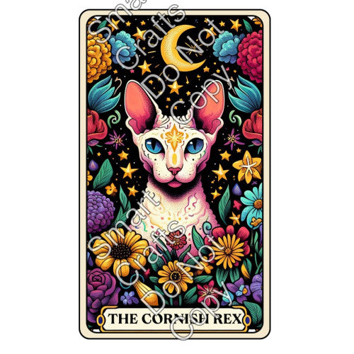 UV-DTF Transfer - Cat Tarot Cards - Two Sizes Available