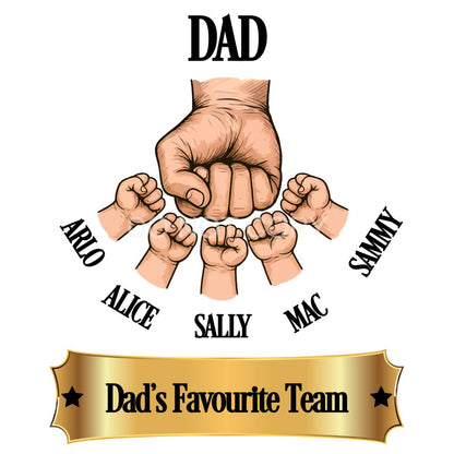 UVDTF Transfer - Custom Fathers Day Fist Bump (Dad)