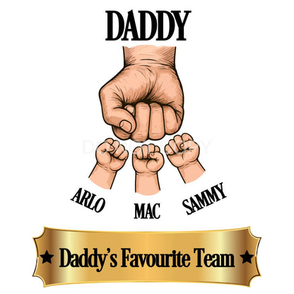 UVDTF Transfer - Custom Fathers Day Fist Bump (Daddy)
