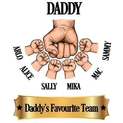 UVDTF Transfer - Custom Fathers Day Fist Bump (Daddy)