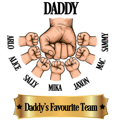 UVDTF Transfer - Custom Fathers Day Fist Bump (Daddy)