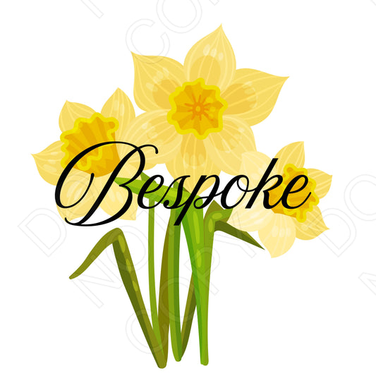 UV-DTF Transfer - Family Daffodil Design (Bespoke)