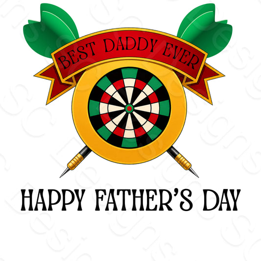 UV-DTF Transfer - Happy Fathers Day Darts