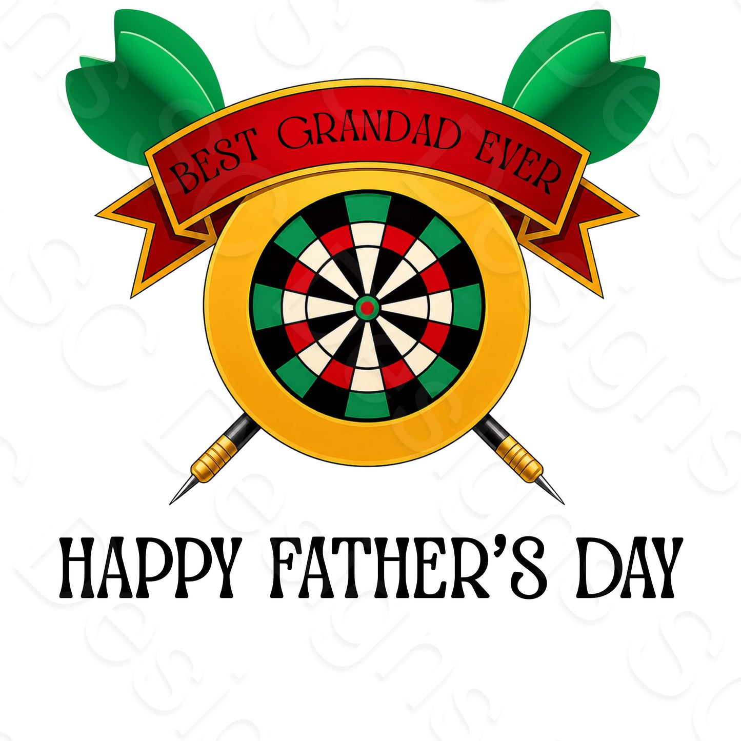UV-DTF Transfer - Happy Fathers Day Darts