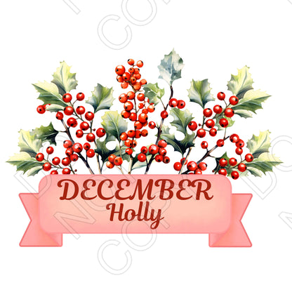 UV-DTF Transfer - Birth Month Flowers