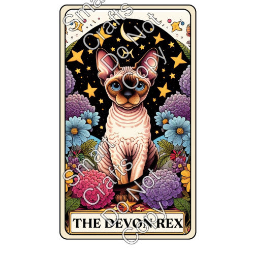 UV-DTF Transfer - Cat Tarot Cards - Two Sizes Available