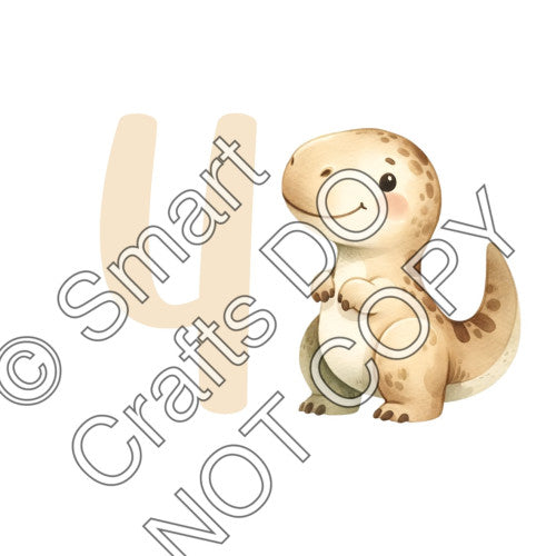 UV-DTF Transfer for Cake Topper - Birthday Number Dinosaur