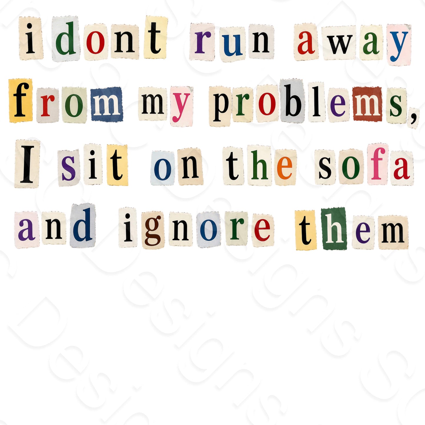 UV-DTF Transfer - Humorous Ransom Notes
