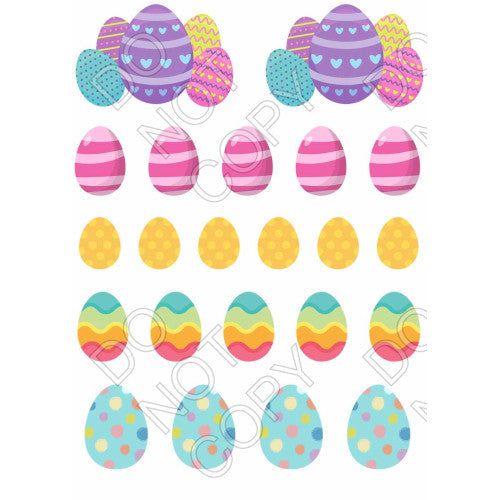 Easter Sheet of Mix and Match UV-DTF Designs - Style 3