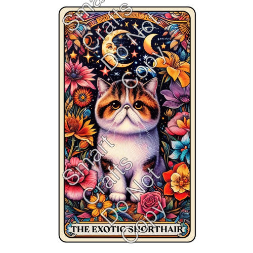 UV-DTF Transfer - Cat Tarot Cards - Two Sizes Available