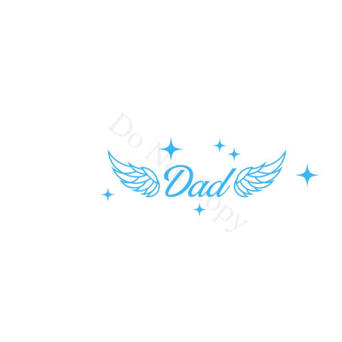 UV-DTF Transfer Suitable for Acrylic Feather - Dad Wings