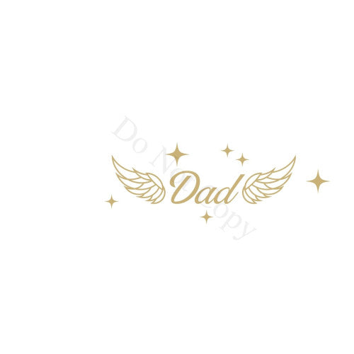 UV-DTF Transfer Suitable for Acrylic Feather - Dad Wings