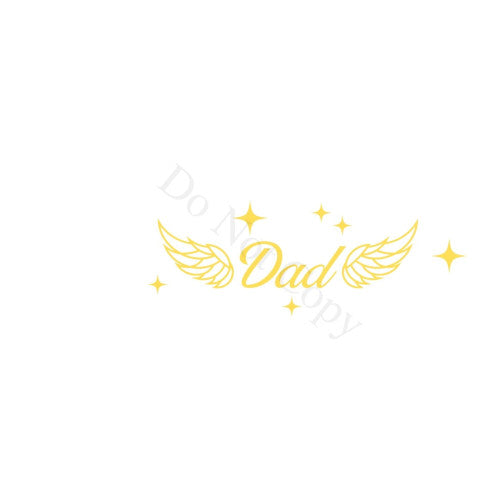 UV-DTF Transfer Suitable for Acrylic Feather - Dad Wings