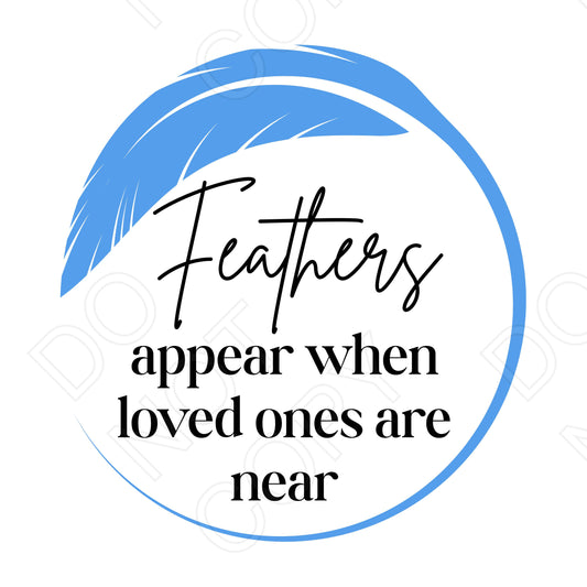 UV-DTF Transfer - Feathers Appear (Circular)