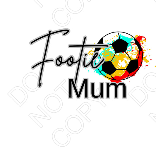UV-DTF Transfer - Footie Mum