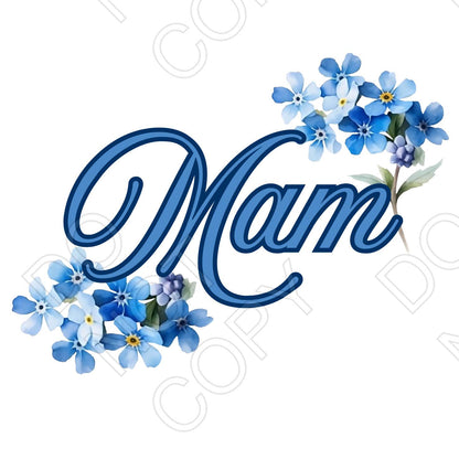 UV-DTF Transfer for Solar Garden Light - In Loving Memory (Forget Me Not)