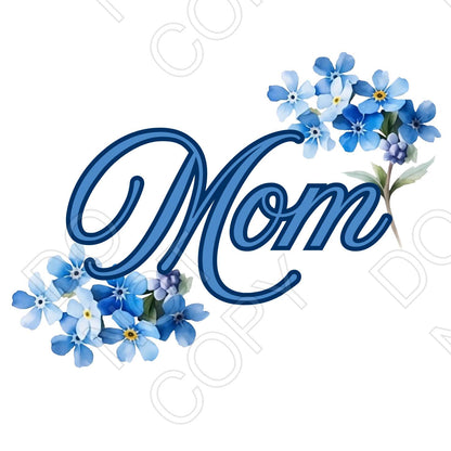 UV-DTF Transfer for Solar Garden Light - In Loving Memory (Forget Me Not)