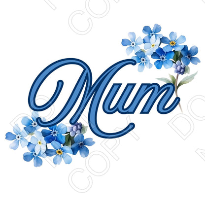 UV-DTF Transfer for Solar Garden Light - In Loving Memory (Forget Me Not)