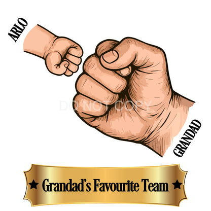UVDTF Transfer - Custom Fathers Day Fist Bump (Grandad)