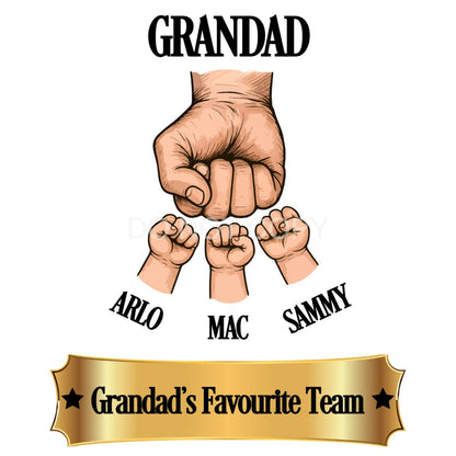 UVDTF Transfer - Custom Fathers Day Fist Bump (Grandad)