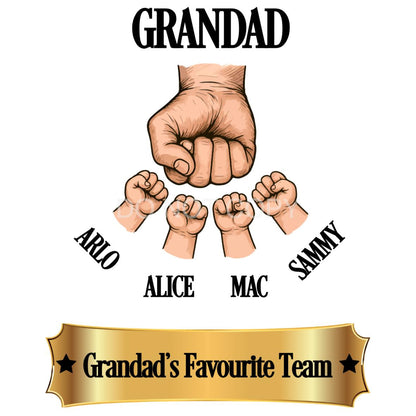 UVDTF Transfer - Custom Fathers Day Fist Bump (Grandad)