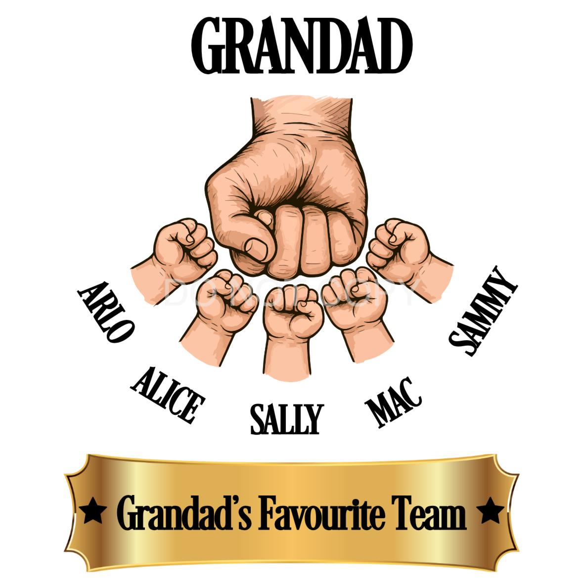 UVDTF Transfer - Custom Fathers Day Fist Bump (Grandad)
