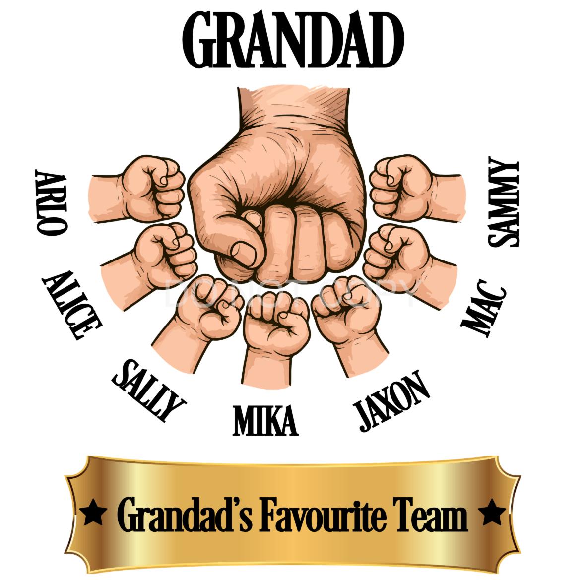 UVDTF Transfer - Custom Fathers Day Fist Bump (Grandad)