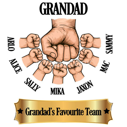 UVDTF Transfer - Custom Fathers Day Fist Bump (Grandad)