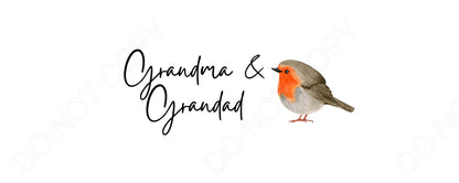 UV-DTF Transfer - Family Name Robin Design for Woodform and Smart Crafts Feathers