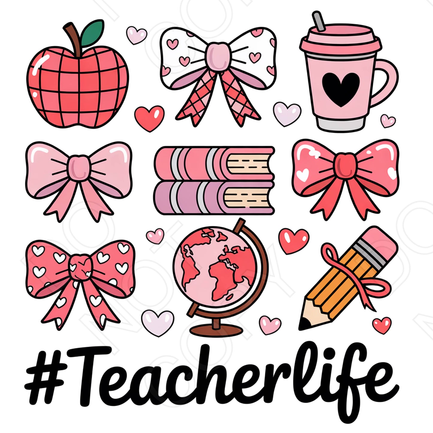UV-DTF Transfer - #TeacherLife