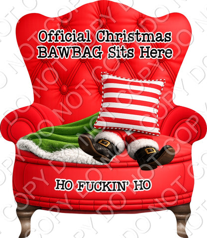 UVDTF Transfer - Christmas Rude Chair Designs for Woodform Acrylic Hanging Chairs