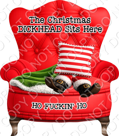 UVDTF Transfer - Christmas Rude Chair Designs for Woodform Acrylic Hanging Chairs