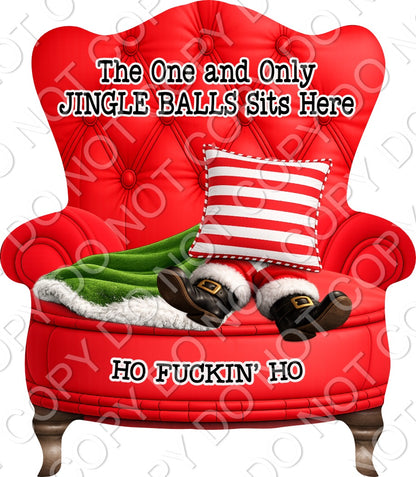 UVDTF Transfer - Christmas Rude Chair Designs for Woodform Acrylic Hanging Chairs