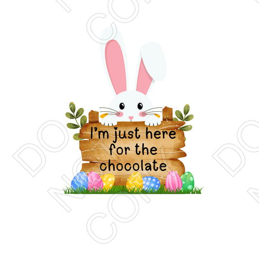 UV-DTF Transfer -  Here for the Chocolate