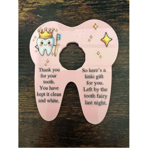 UV-DTF Transfer Suitable for Tooth Fairy Coin Holder - Thank You for Tooth