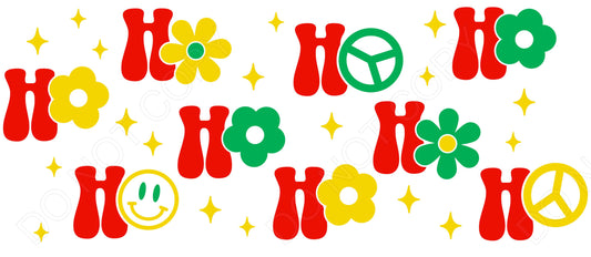 UV-DTF Cup Wrap - Groovy Ho Ho Ho