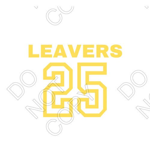 UV-DTF Transfer Suitable for Leavers Hoodie Keyrings - 2025 Leavers