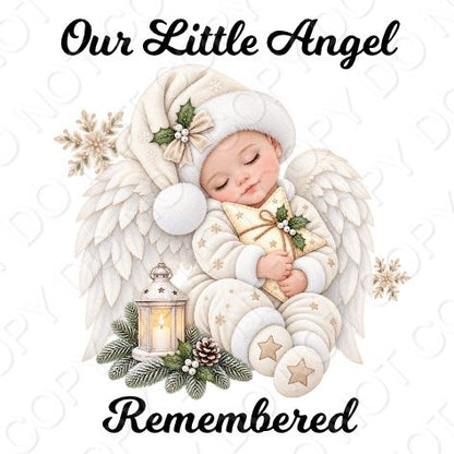 UV-DTF Transfer for Solar Garden Light - Our Little Angel Remembered
