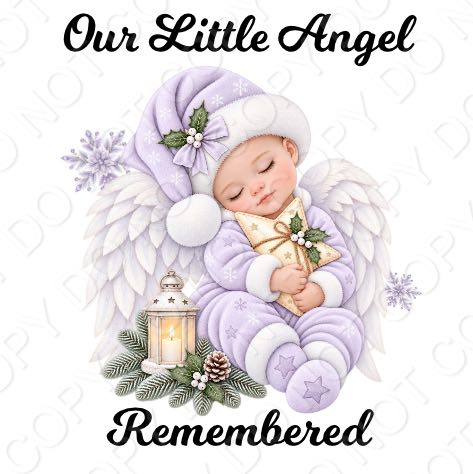 UV-DTF Transfer for Solar Garden Light - Our Little Angel Remembered