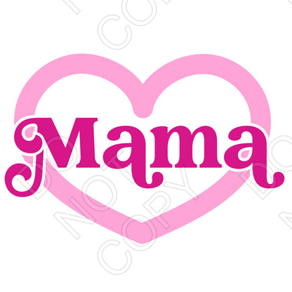 UV-DTF Transfer -  Mini & Mama Hearts