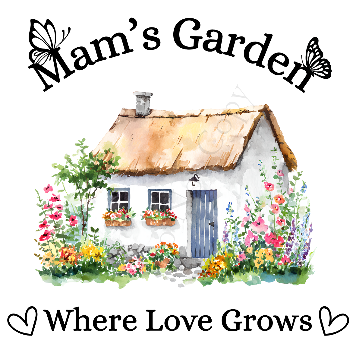 Digital Download - Beautiful Family Garden Cottage - Set of 10